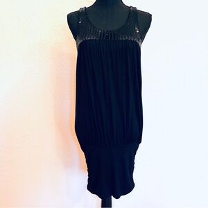 Little black dress with sequins